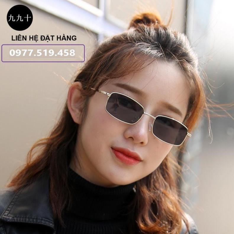 Kính Râm Pan Niang Vuông Hot Trend Tiktok - Kính Chữ Nhật Form Nhỏ Xíu idol Tiktok