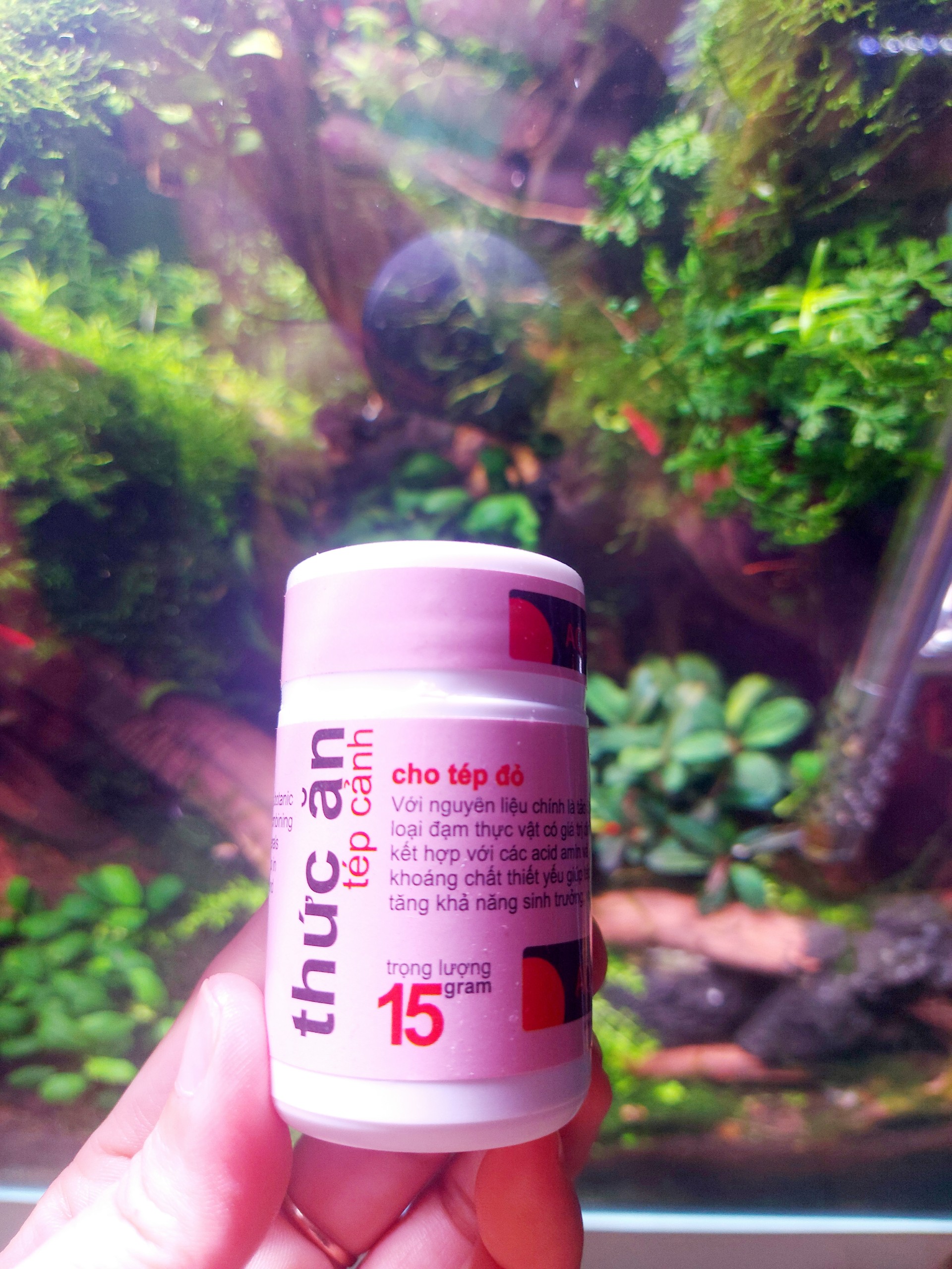 Thức ăn tép cảnh thủy mộc shrimp feed 15g - tăng cười sắc đỏ cho tép