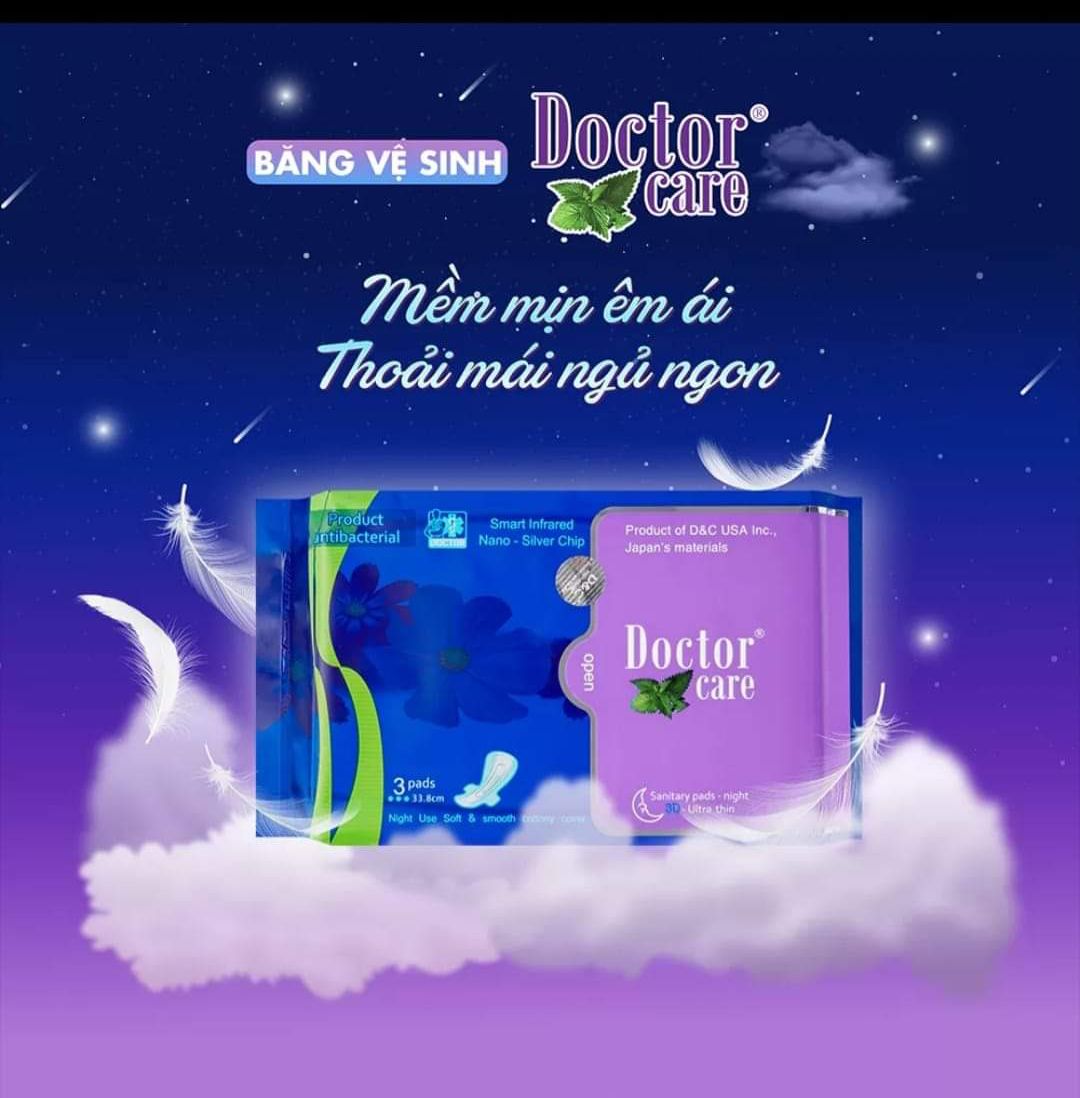 Combo 5 gói bvs thảo dược Doctor care ban đêm