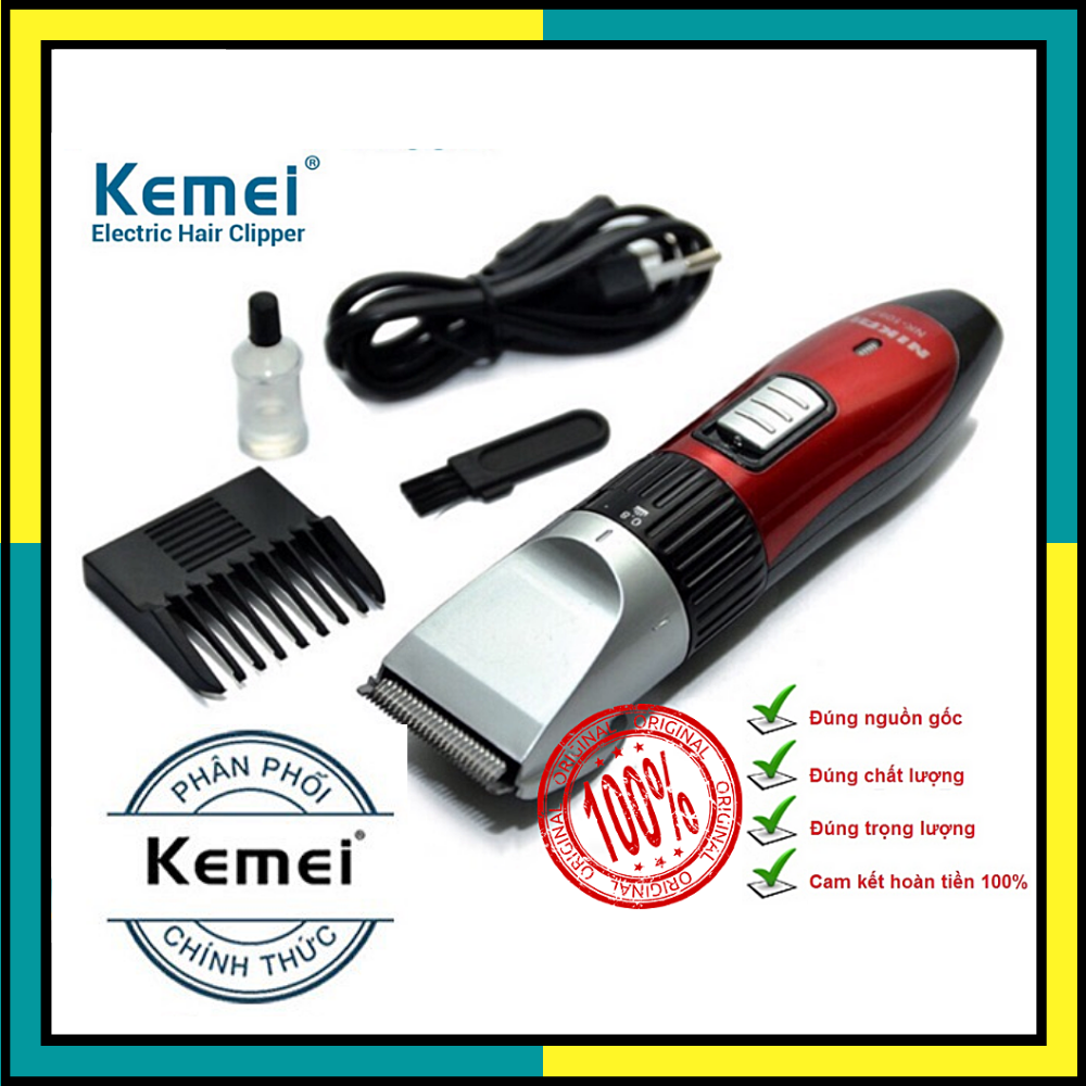 Tông Đơ Cắt Tóc Gia Đình Sạc Điện Kemei 730 Dụng Cụ Cắt Tóc Tỉa Tóc Chuyên Nghiệp,Tăng Đơ Hớt Tóc Không Dây Sạc Pin Cho Người Lớn, Trẻ Em, Trẻ Nhỏ, Trẻ Sơ Sinh An Toàn Tiện Dụng