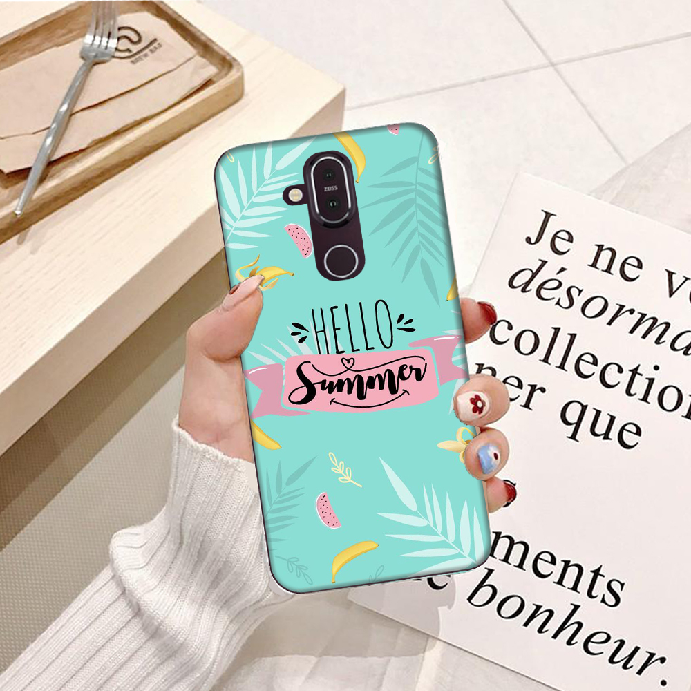Ốp lưng điện thoại Nokia 2/ 2.1/ 3/ 3.1/ 3.1 Plus/ 3.2/ 5/ 5.1 Plus/ 6/ 6.1 Plus/ 7 Plus/ 8.1 Silicon dẻo BST Hello Summer