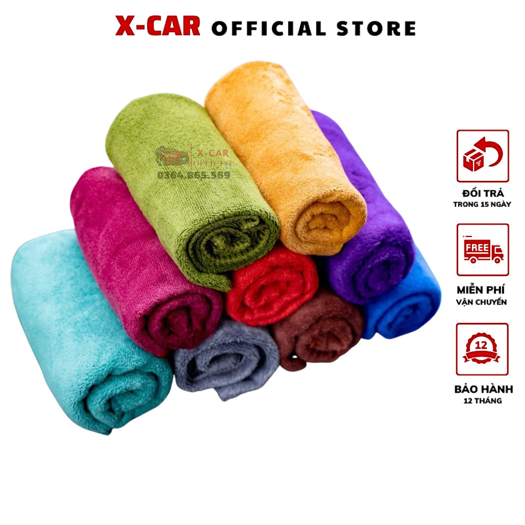 Khăn lau xe ô tô kích thước 30x70cm - Khăn lau xe chuyên dụng