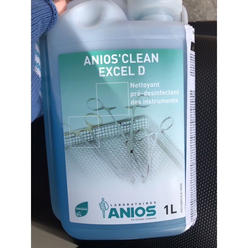 Dung dịch ngâm rửa dụng cụ Anios Clean Excel D 1 lít