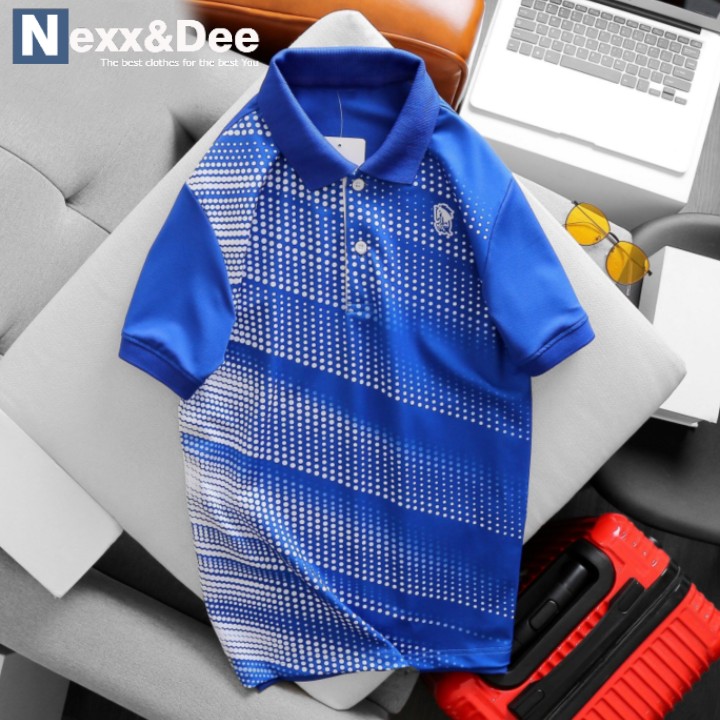 Áo thun nam polo có cổ bẻ chấm bi vải cá sấu cao cấp CB04