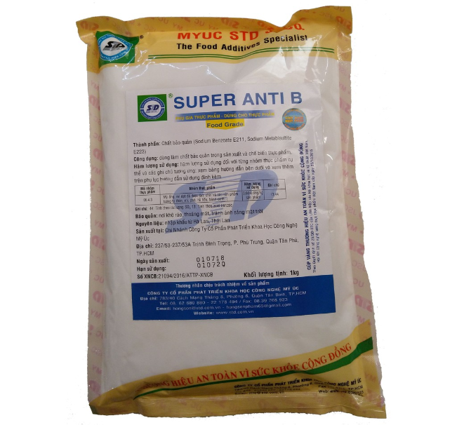Phụ gia thực phẩm SUPER ANTI B bảo quản bún, mì, phở, bánh canh