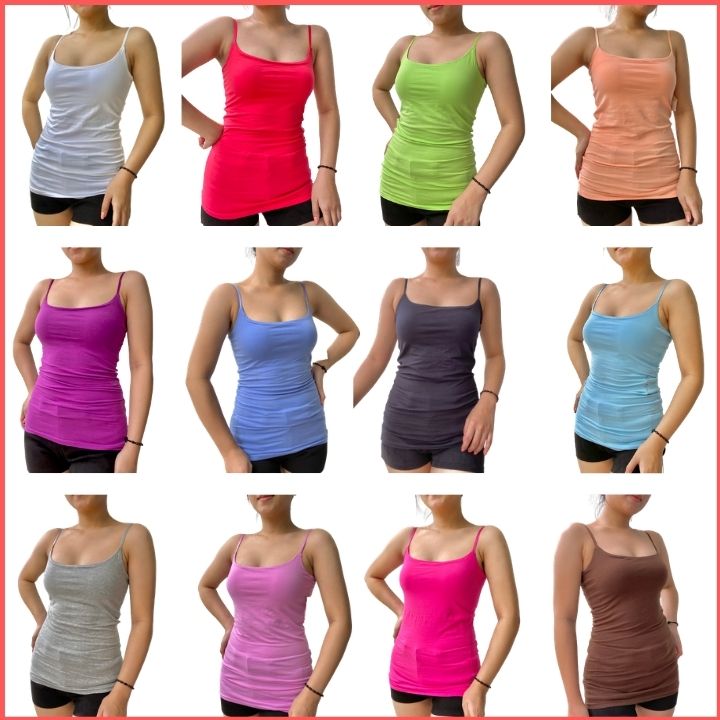 [HCM]Áo Hai Dây Nữ Hàng Xuất Dư Chất Cotton Mềm Mịn Siêu Giãn 4 chiều Có Dây Tăng Đơ Điều chỉnh độ dài