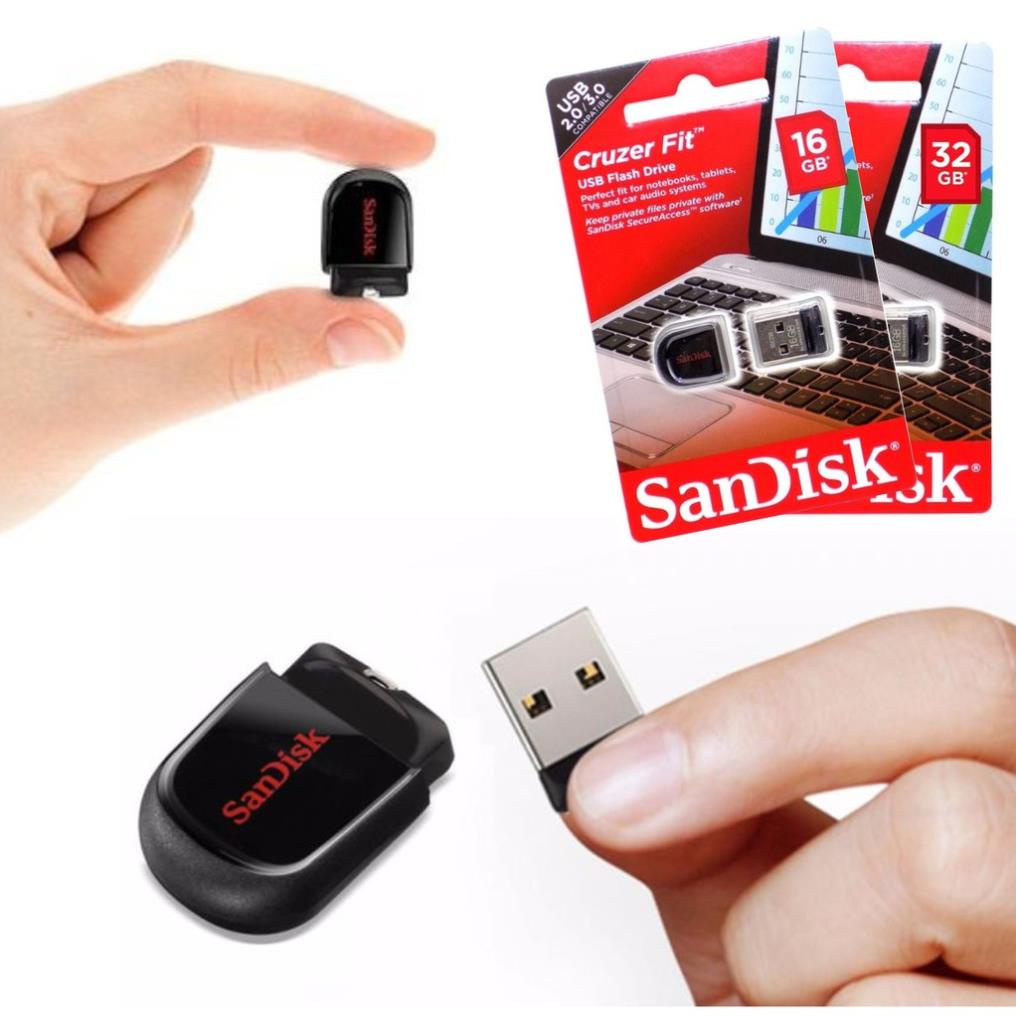 Usb sandisk 4gb/ 8gb/ 16gb/ 32gb / 64gb mini 0.2