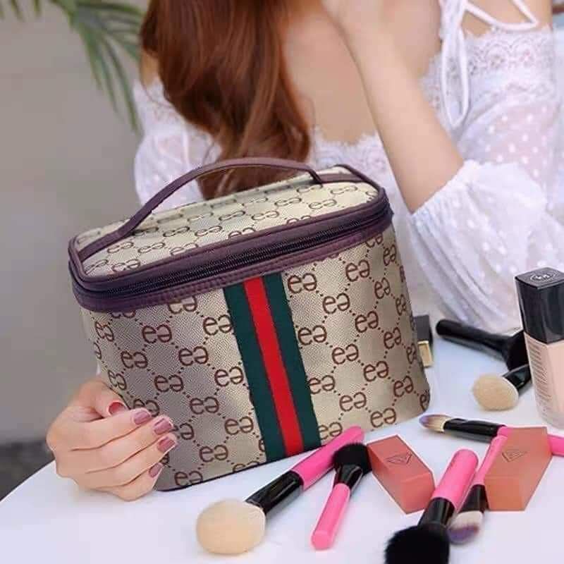 Túi Đựng Mỹ Phẩm, túi mỹ phẩm, túi mỹ phẩm mini, túi đựng mỹ phẩm mini, túi mỹ phẫm du lịch-Túi đựng mỹ phẩm 02 lớp chống sốc -giỏ mỹ phẩm, túi mỹ phẩm du lịch mini 20x18x15 (giao màu ngẫu nhiên)