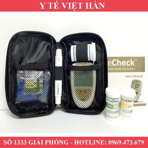 Máy đo đường huyết, mỡ máu, gout benecheck - bảo hành trọn đời - nhập khẩu từ đài loan