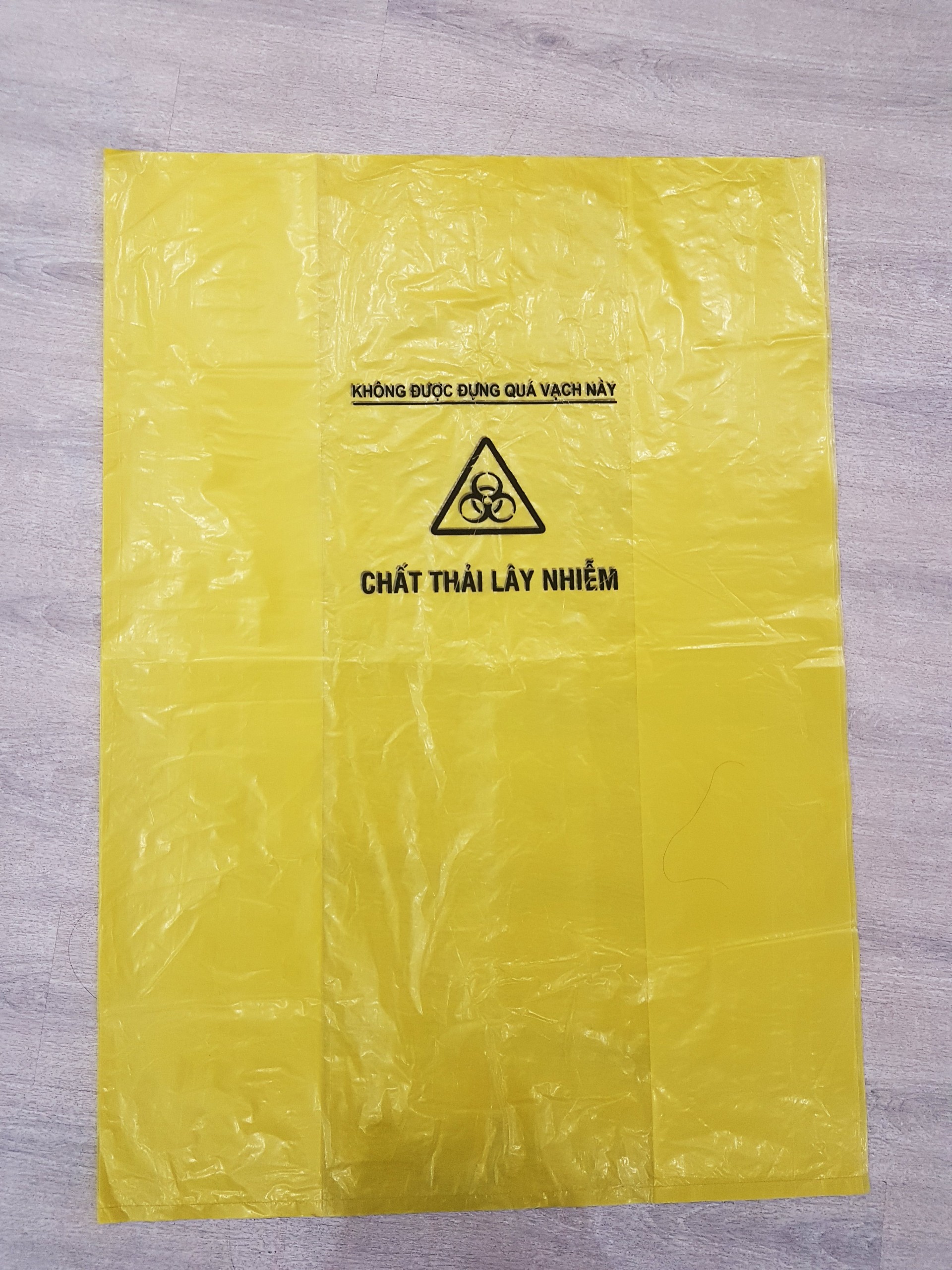 Túi đựng rác y tế 60 lít kích thước 80x90cm - Túi rác công nghiệp size đại