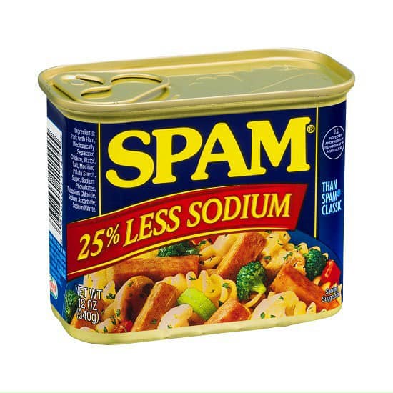 🍔🍔🍔 thịt hộp spam 25% less sodium 🇺🇸🇺🇸🇺🇸