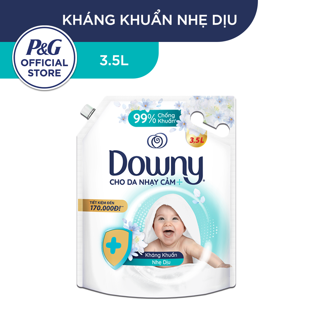 Nước Xả Vải DOWNY 3.5L Nhiều Mùi Hương Nước Hoa Làn Gió Mát/ Nắng Mai/ Dịu Nhẹ Kháng Khuẩn/ Bưng Toả Hạnh Phúc