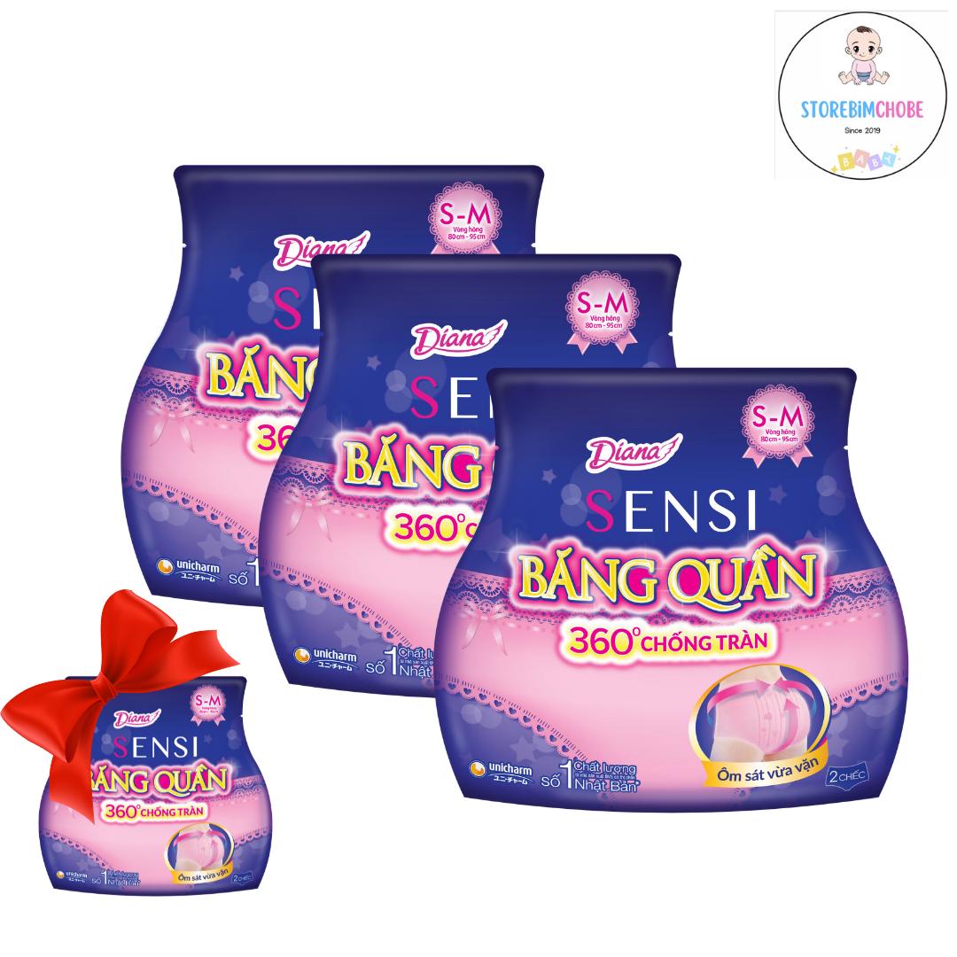 ) combo băng đêm dạng quần diana size s-m/ m-l 2 chiếc/ gói, 5 chiếc/ gói
