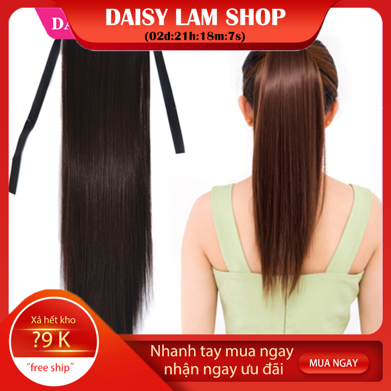 [ HÌNH THẬT ] - CỘT TÓC THẲNG NGẮN NGANG VAI 45CM C006