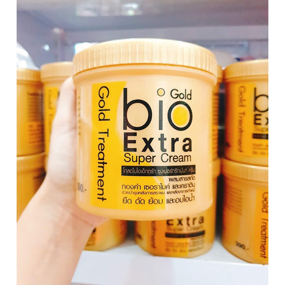 Kem hấp ủ tóc bio gold extra super cream thái lan 500ml