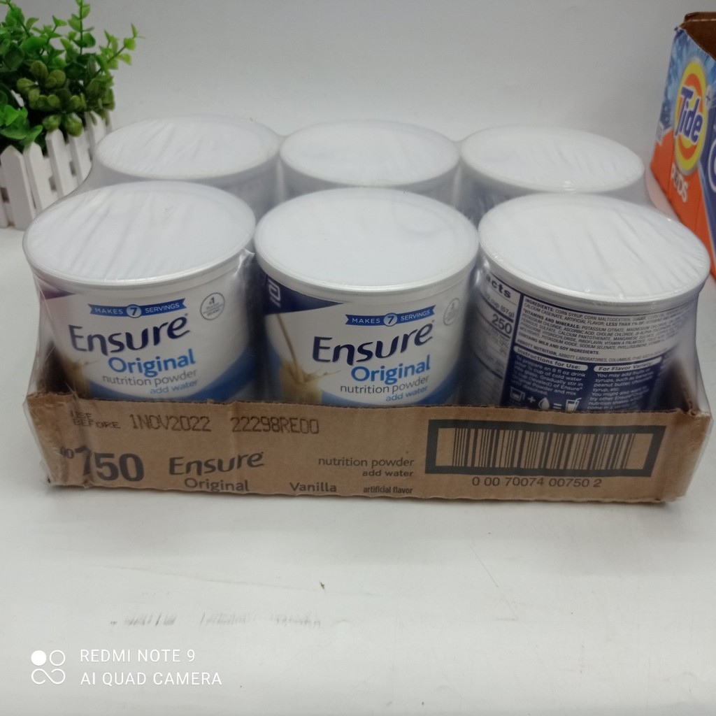 Hộp sữa bột ensure mỹ mẫu mới 397g date 2025