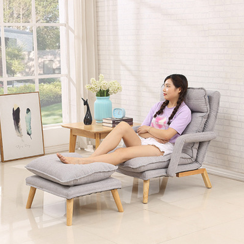 Ghế lười sofa kiêm giường gấp gọn , Ghế lười đọc sách ngả nằm thành giường xếp thư giãn Canashop