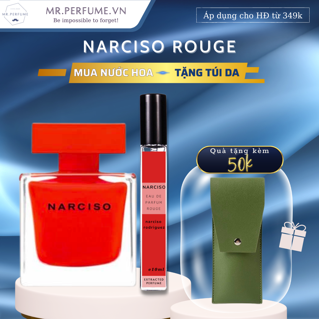 Nước hoa chiết chính hãng Nar.ci.so Rouge -Mr.Perfume
