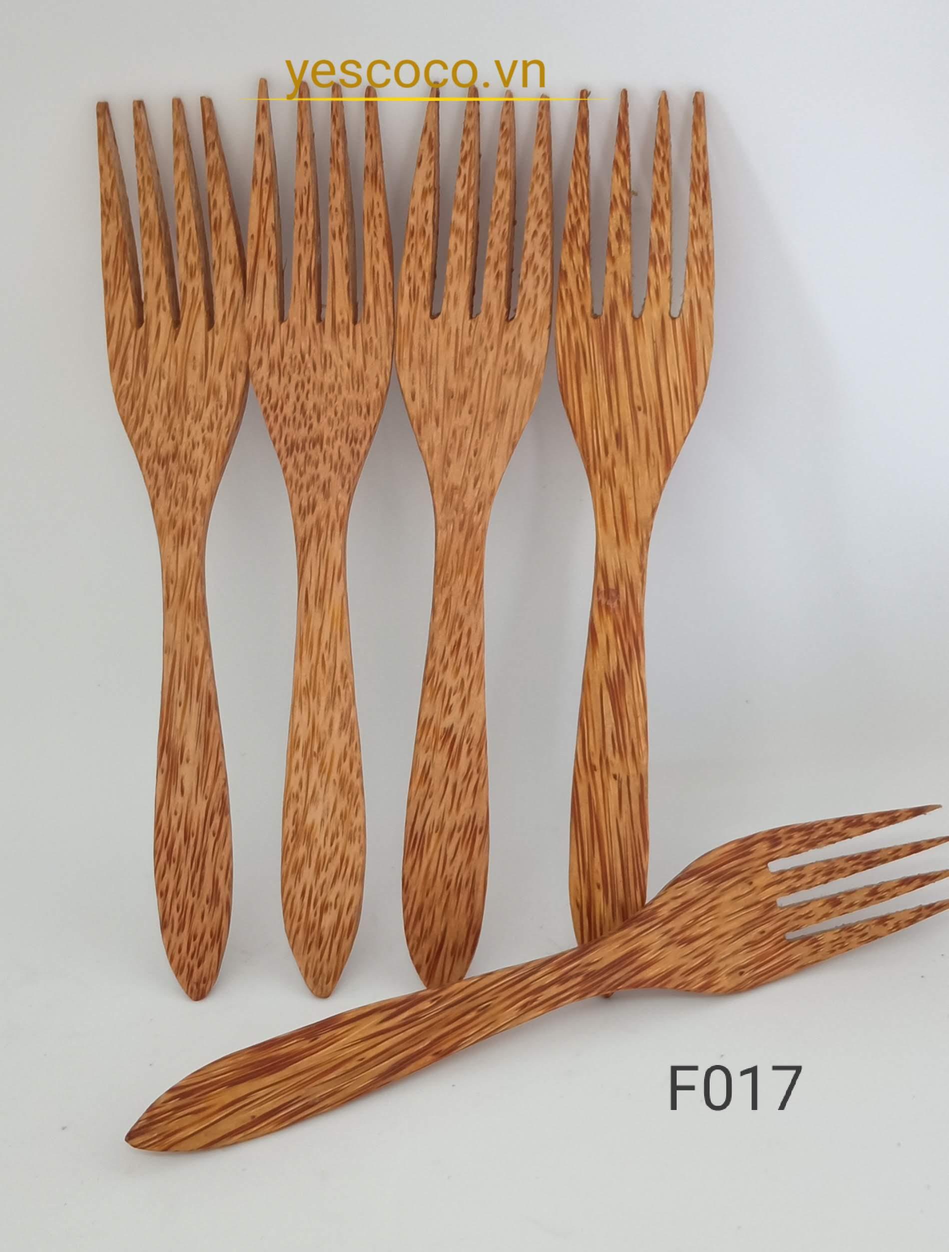 Bộ 3 Nĩa gỗ dừa  YESCOCO XƯỞNG SẢN XUẤT