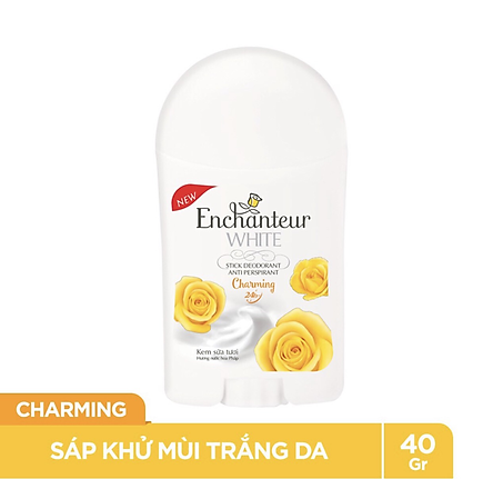 Sáp khử mùi Enchantuer Deluxe Charming hương nước hoa Pháp ngăn mùi cơ thể dưỡng trắng da 40g