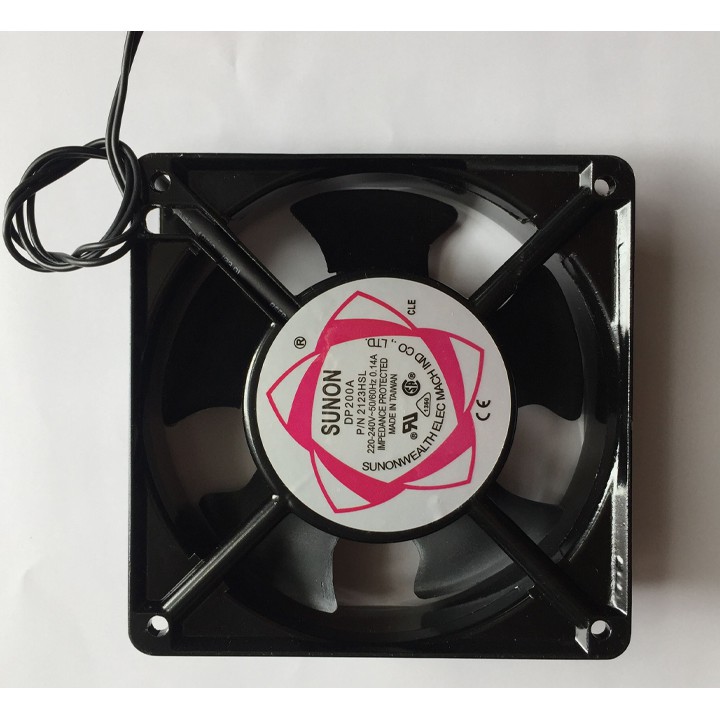 Quạt hút gió, thông gió sunon 220v 12x12 cm