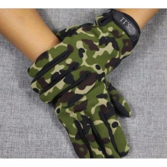 Găng tay xe máy 511 ngón dài Màu Rằn Ri