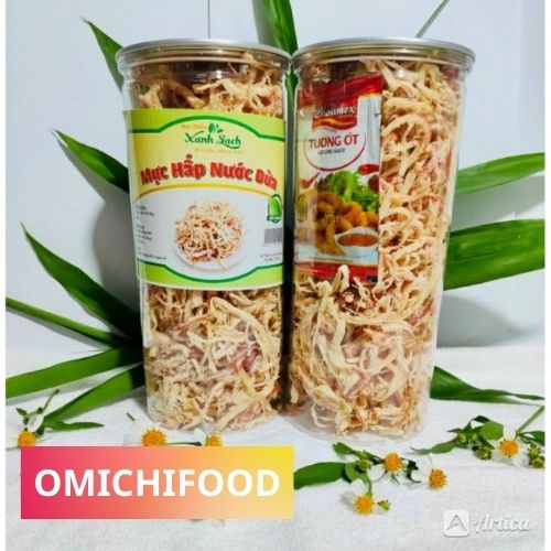 Mực hấp nước cốt dừa hũ 250g xé sợi thơm ngon đậm vị