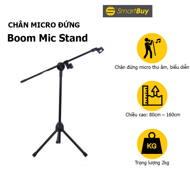 Chân đế micro đứng Boom Mic Stand
