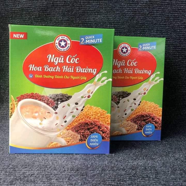 Combo 3 Hộp Ngũ Cốc Dinh Dưỡng Tăng Cân Hoa Bạch Hải Đường ( Hàng Chính Hãng) - Combo 3 hộp