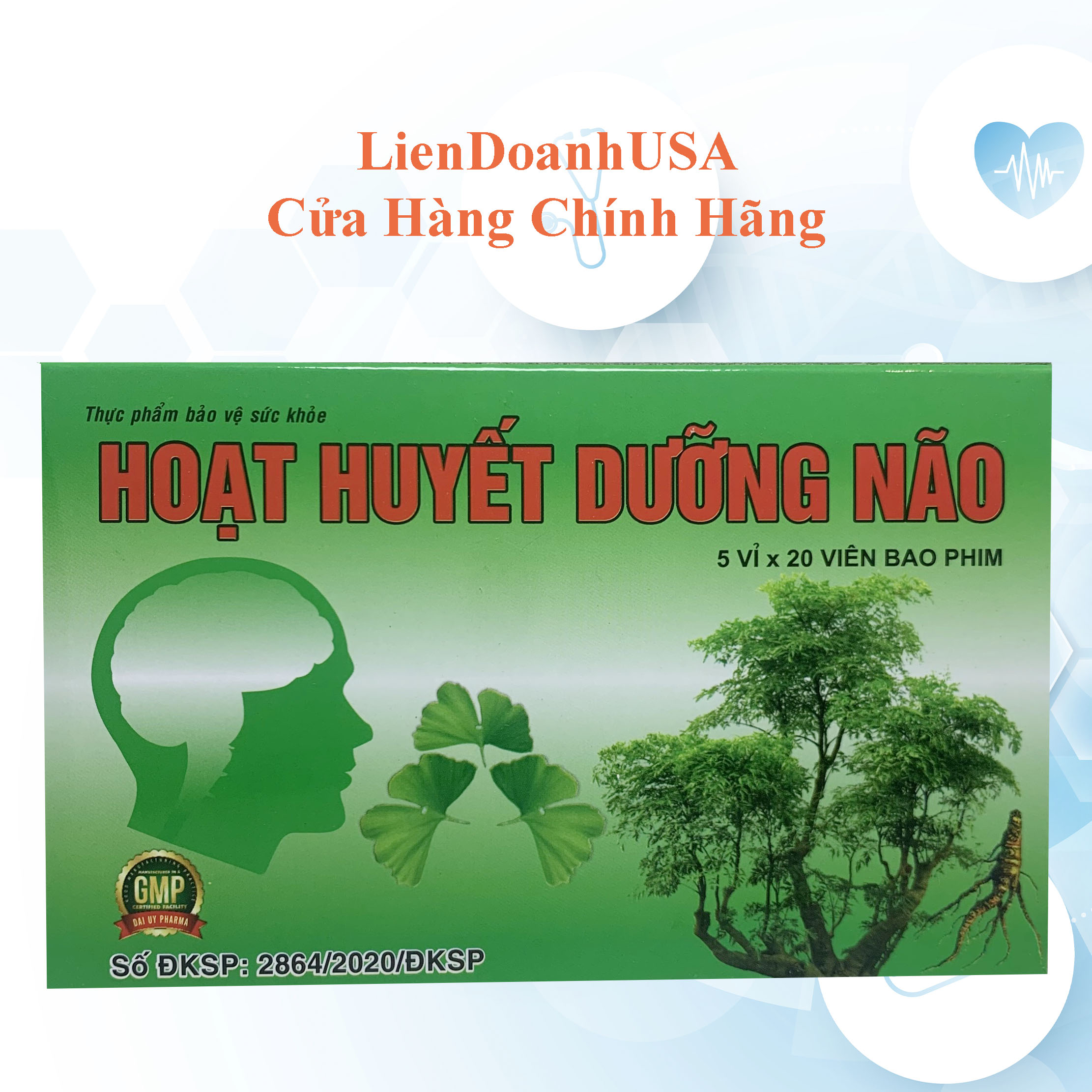 Hoạt huyết dưỡng não đại uy hộp 100 viên bao phim, chất lượng đảm bảo, an toàn cho người sử dụng, cam kết sản phẩm đúng mô tả