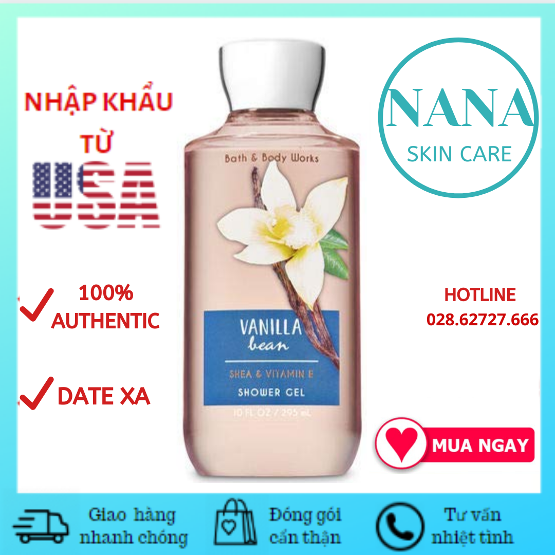 Sữa Tắm Bath And Body Works - Vanilla Bean Shower Gel (295ml)