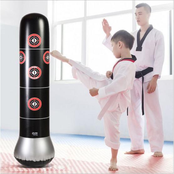 ( QUÀ TẶNG Ý NGHĨA) - Bao trụ đấm bốc tự cân bằng – PURE BOXING - 155cm – Đường kính 48cm