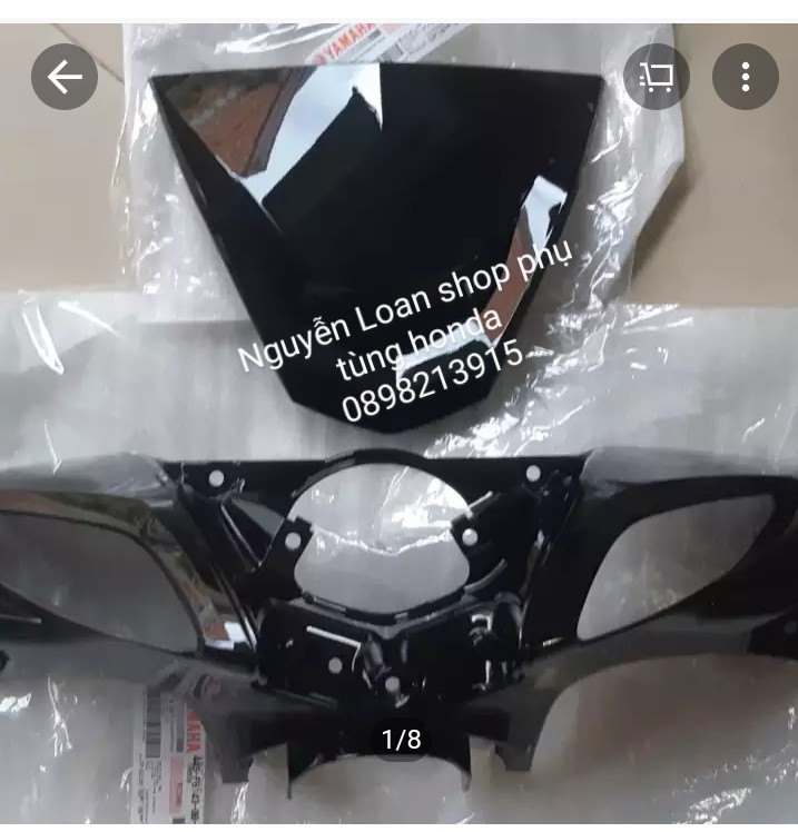 Ốp đầu trước Luvias đen chính hãng Yamaha