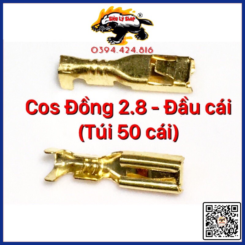 Giắc cos 2.8 đồng - đầu cái