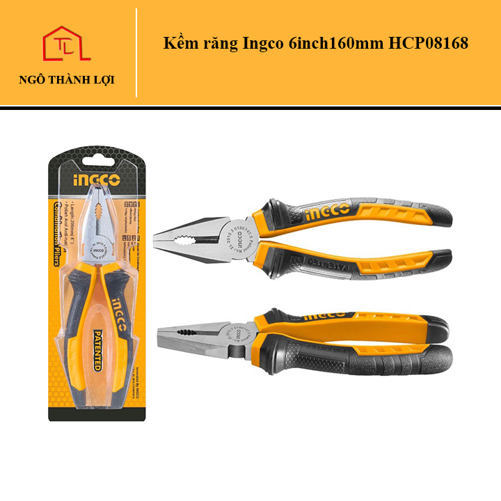 Kềm răng ingco 6inch/160mm hcp08168 - kìm điện 6inch 160mm có bán tại ngô thành lợi