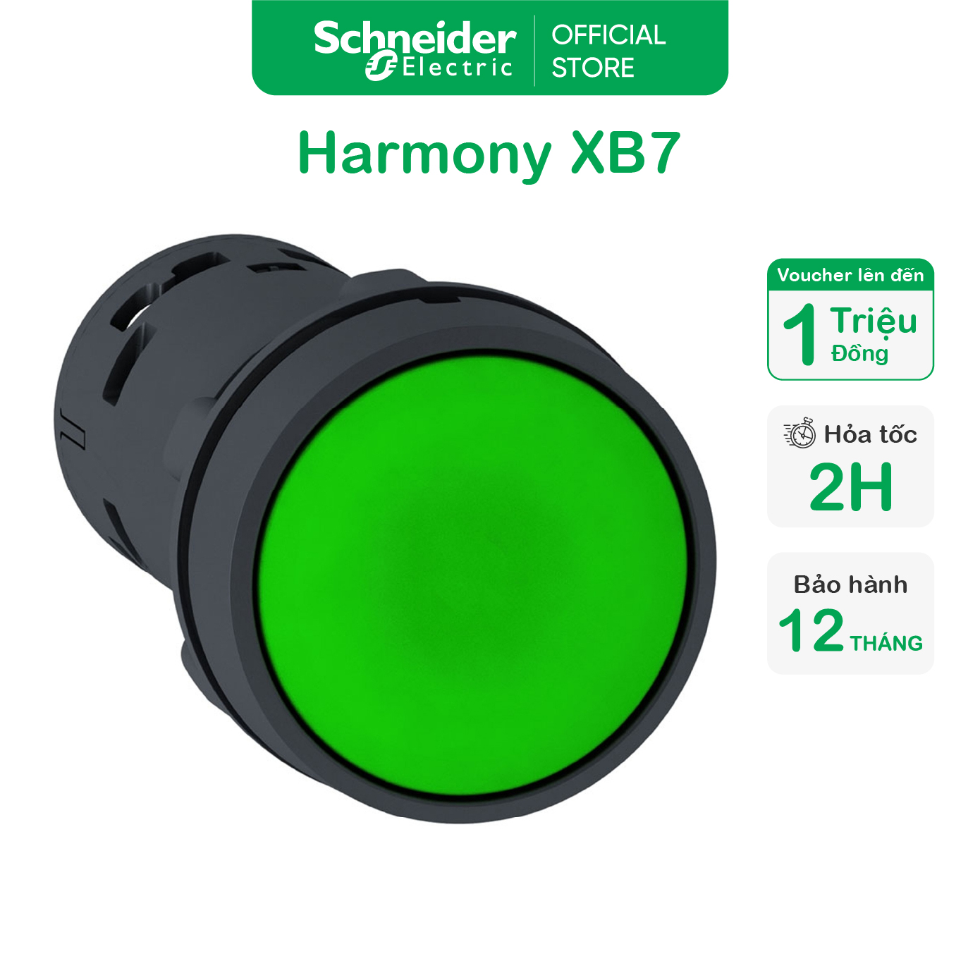 Nút nhấn nhả không đèn led 1no/ 1nc phi 22mm dòng xb7 - schneider electric - xb7na31 xb7na42 xb7na21 xb7na81