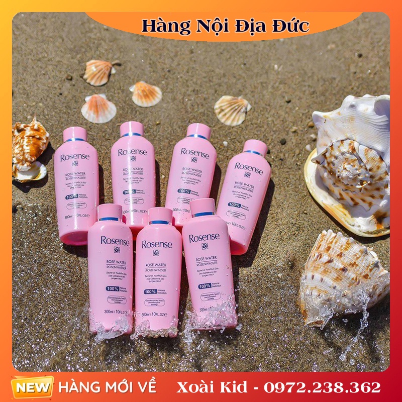 Nước hoa hồng tinh khiết rosense 300ml, hàng nội địa đức đủ bill