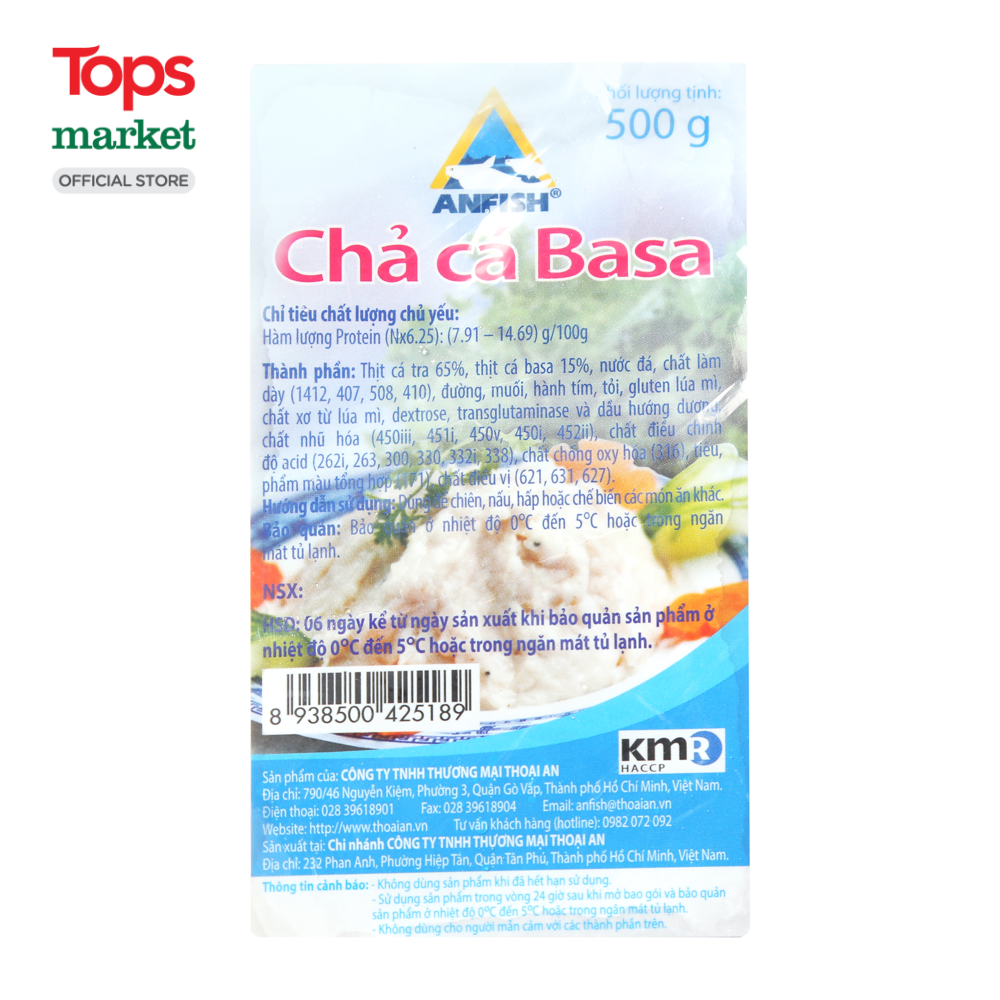 Chả Cá Basa Tươi 500G