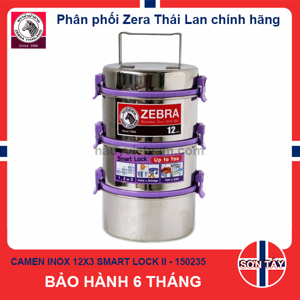 Camen 12x3 smart lock ii 150235, có khóa gài, inox sus 304