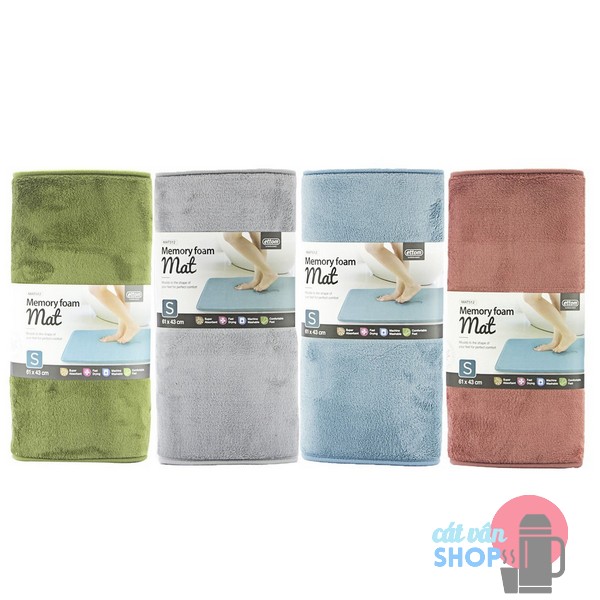 Thảm Chùi Chân Lock&Lock Memory Foam Mặt Trơn Mềm Mại, Thấm Hút Tốt size S MAT512
