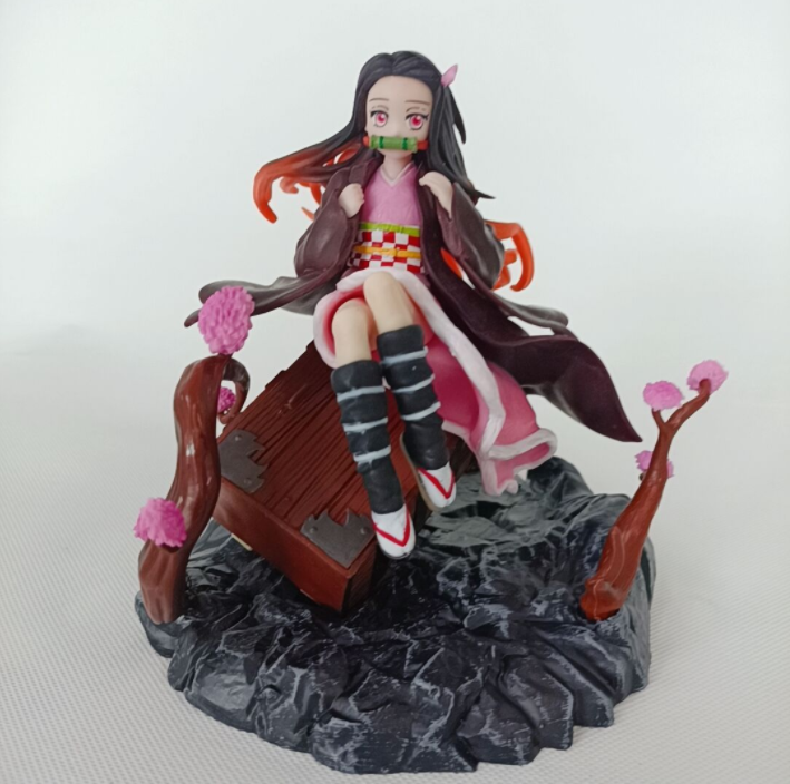 Mô hình Figure Kimetsu no Yaiba Kamado Nezuko ngồi hộp gỗ 20cm