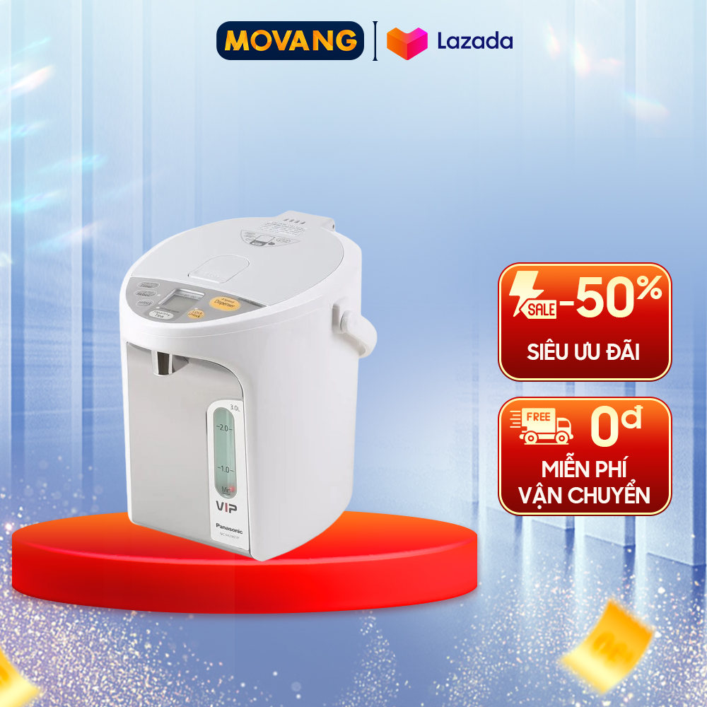 [GIAO TẠI HCM] - Bình thủy điện Panasonic NC-HU301PZSY 3 lít - Chức năng:Đun sôi Giữ nóng - Mức nhiệt giữ nóng:3 mức: 80 90 98 °C