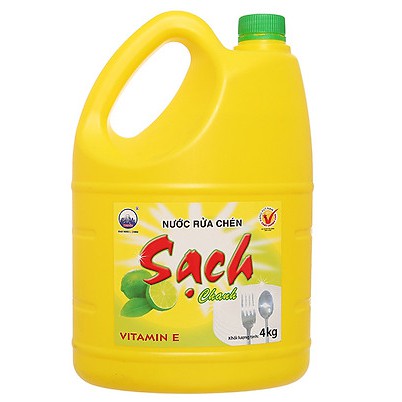 Nước rửa chén Sạch hương Chanh 4kg