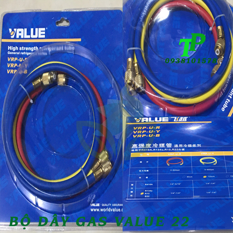 Dây nạp gas máy lạnh r22 value 1 sợi dây , dây sạc gas value r22