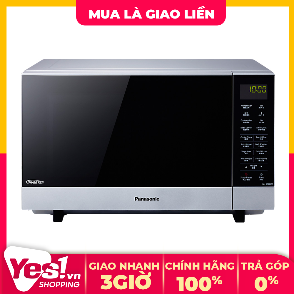 Lò vi sóng panasonic nn-gf574myue 27 lít - bảo hành chính hãng - voucher 10% lên đến 800k