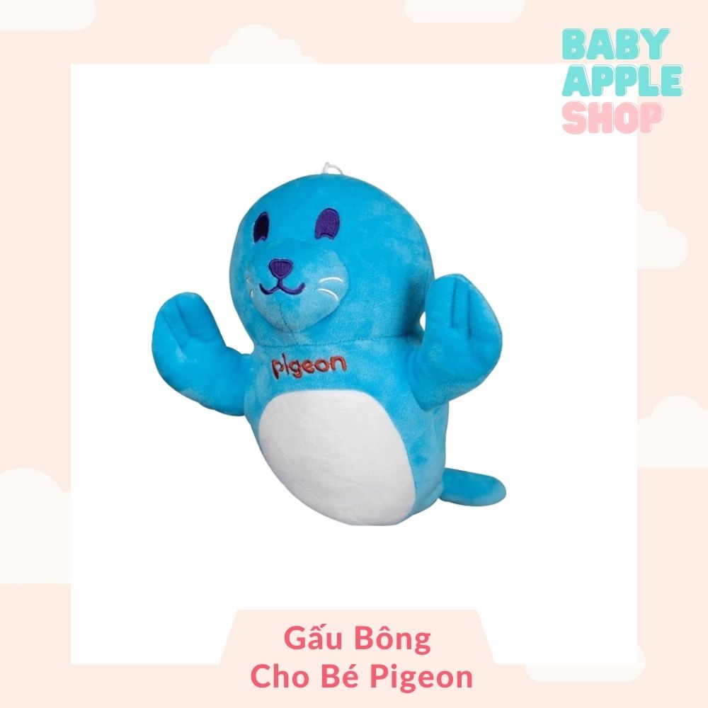 Gấu bông cho bé pigeon vải bông mềm mại hình hươu và hải cẩu quà tặng kèm