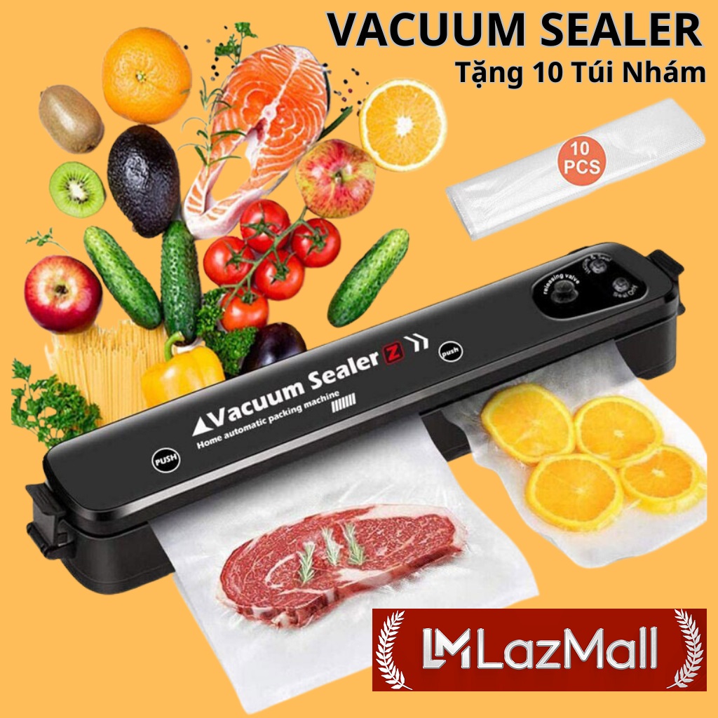 For Xiaomi LazMaII Chính Hãng 100% Mua Máy Hút Chân Không Thực Phẩm Vacuum Sealer Kèm Túi CAO CẤP - Máy Hàn Miệng Túi, Hút Chân Không Mini Chính Hãng