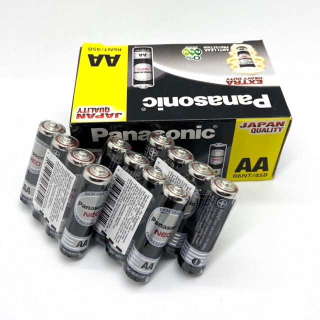 Bộ 12 pin aa panasonic neo siêu bền - hàng chính hãng
