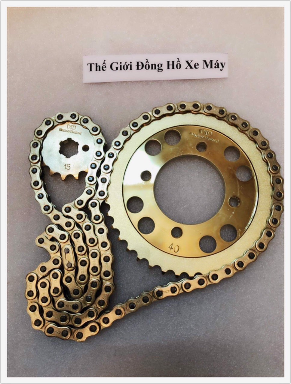 Nhông sên dĩa Vàng DID cho Sirius Fi