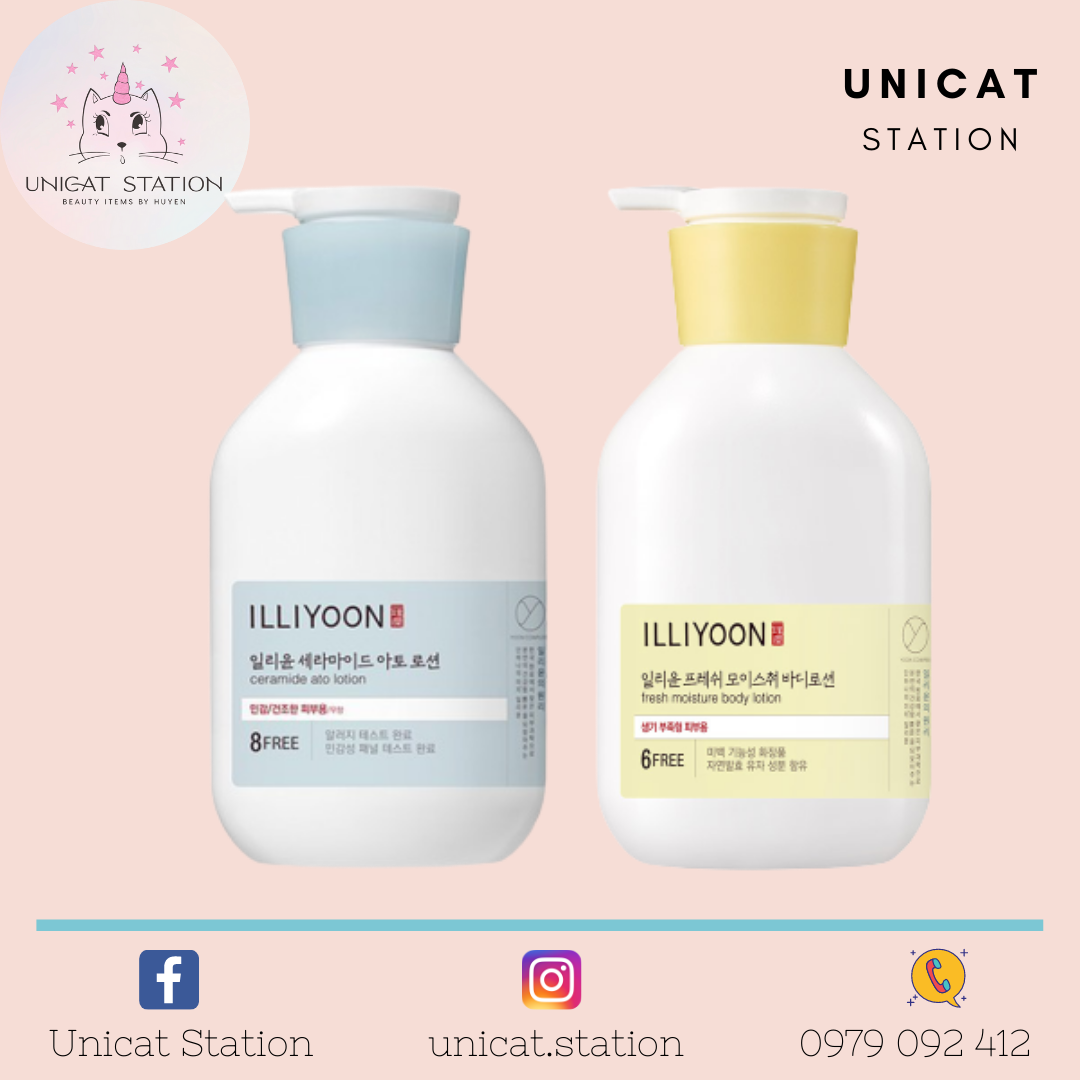Lotion dưỡng thể illiyoon ceramide ato/ fresh moisture lotion 350ml